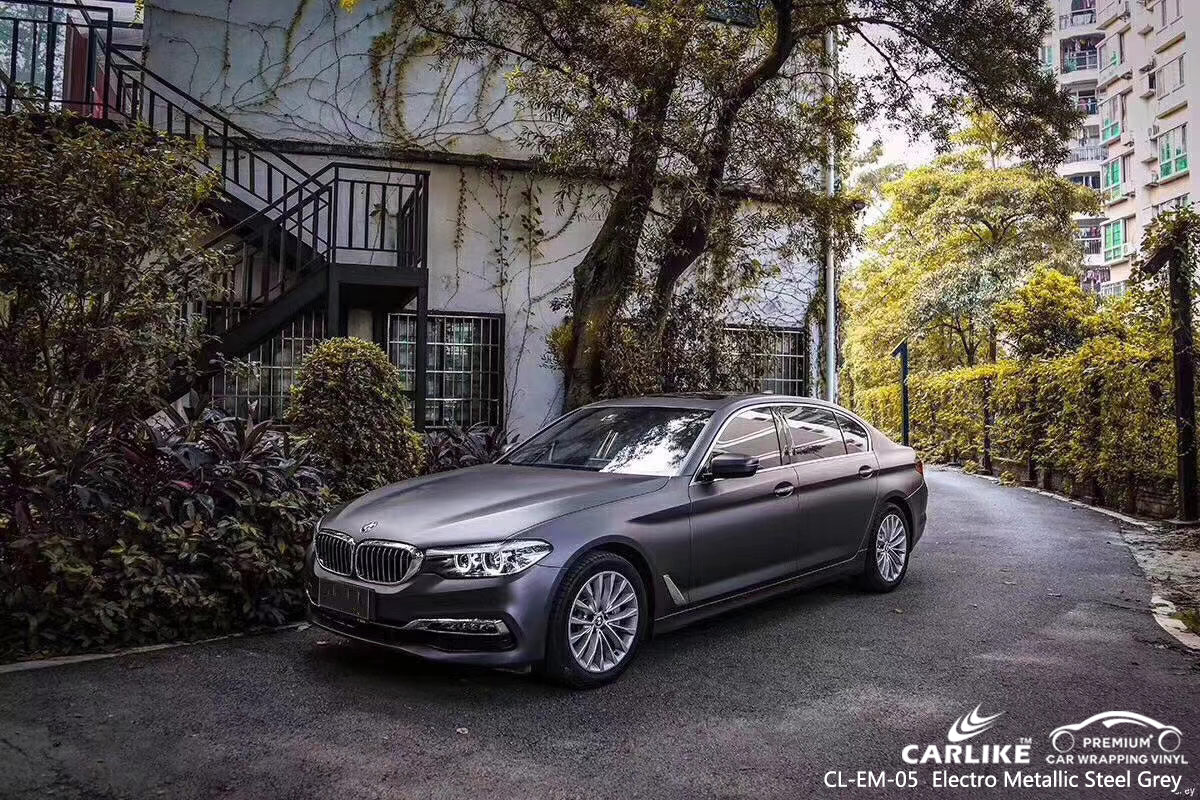 CL-EM-05 electro metallic steel grey vehicle carbon fibre vinyl wrap for bikes for BMW Diyarbakir Turkey