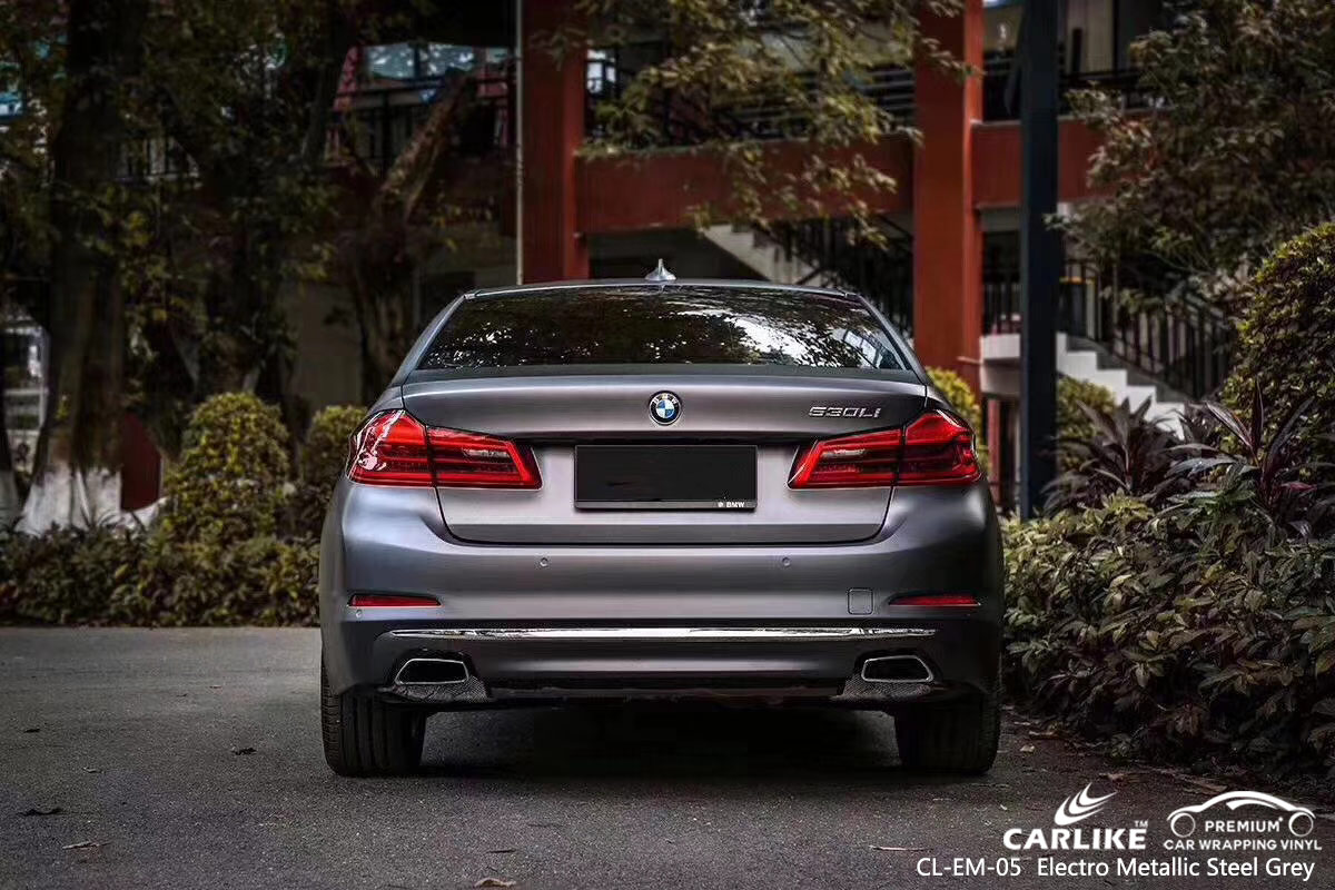 CL-EM-05 electro metallic steel grey vehicle carbon fibre vinyl wrap for bikes for BMW Diyarbakir Turkey