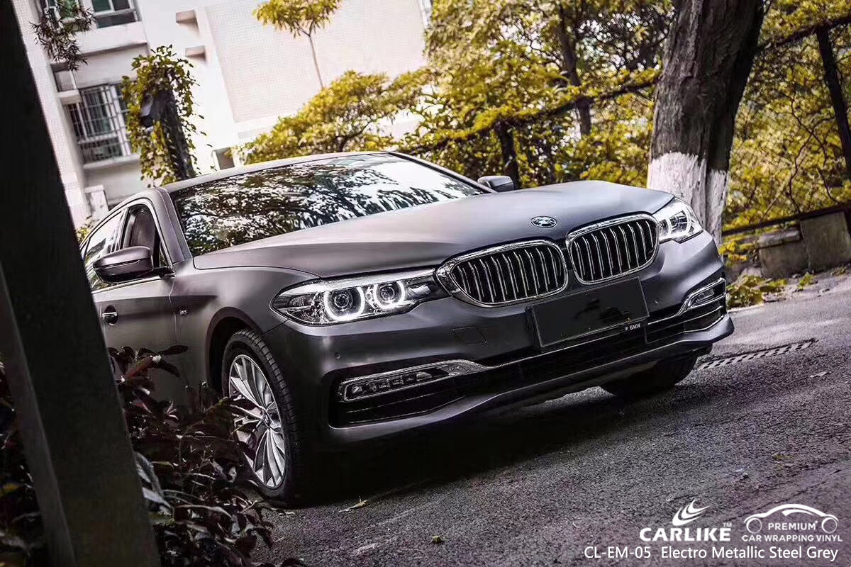 CL-EM-05 electro metallic steel grey vehicle carbon fibre vinyl wrap for bikes for BMW Diyarbakir Turkey