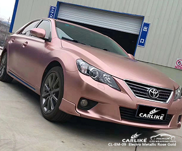 CL-EM-09 فيلم التفاف السيارة باللون الذهبي المعدني المعدني لتويوتا توغويغاراو الفلبين