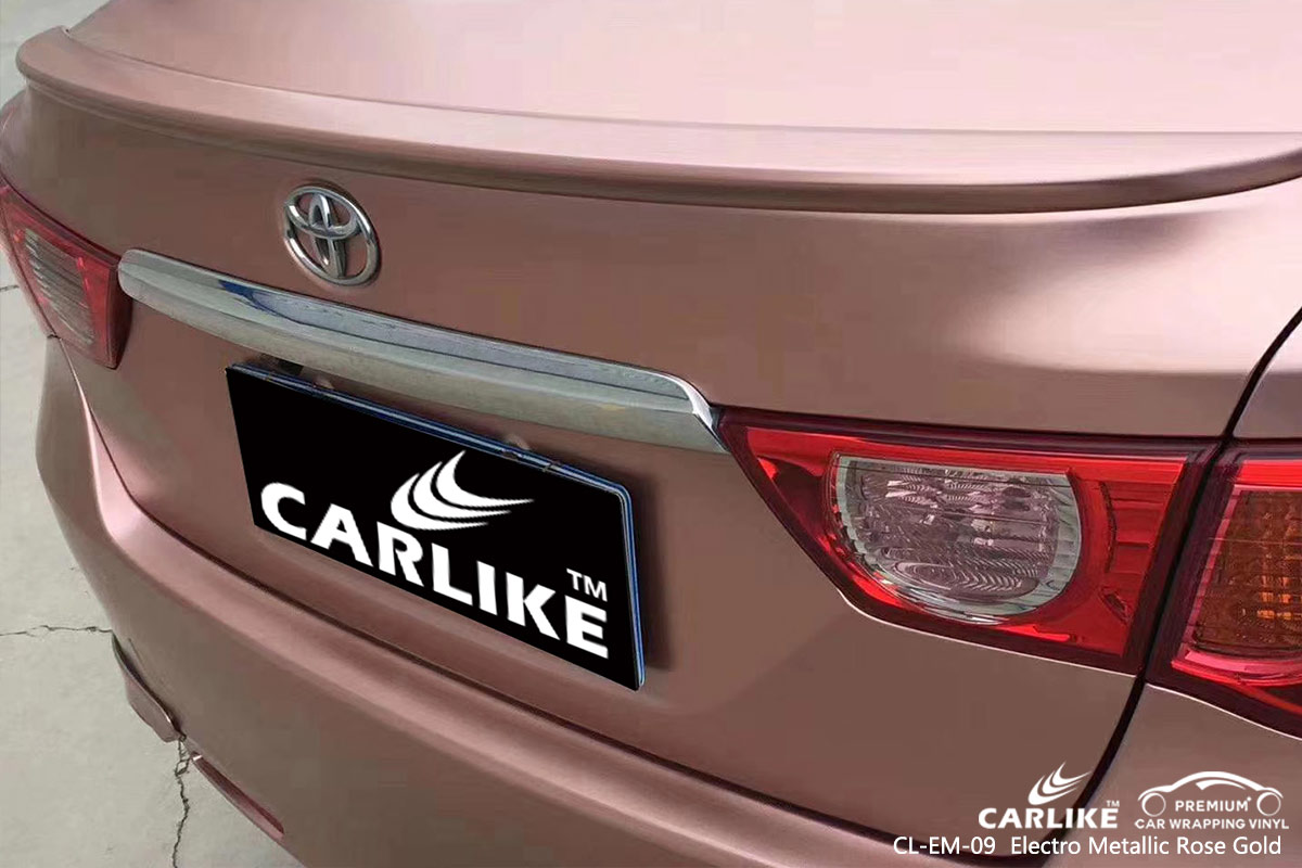 CL-EM-09 electro metallic rose gold car wrap film for TOYOTA Tuguegarao Philippines