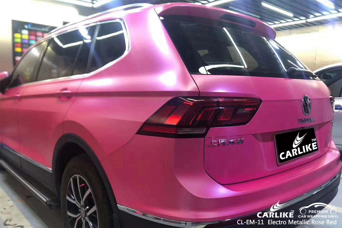 CL-EM-11 electro metallic rose red vinyl matte car wrap for VOLKSWAGEN Mariveles Philippines
