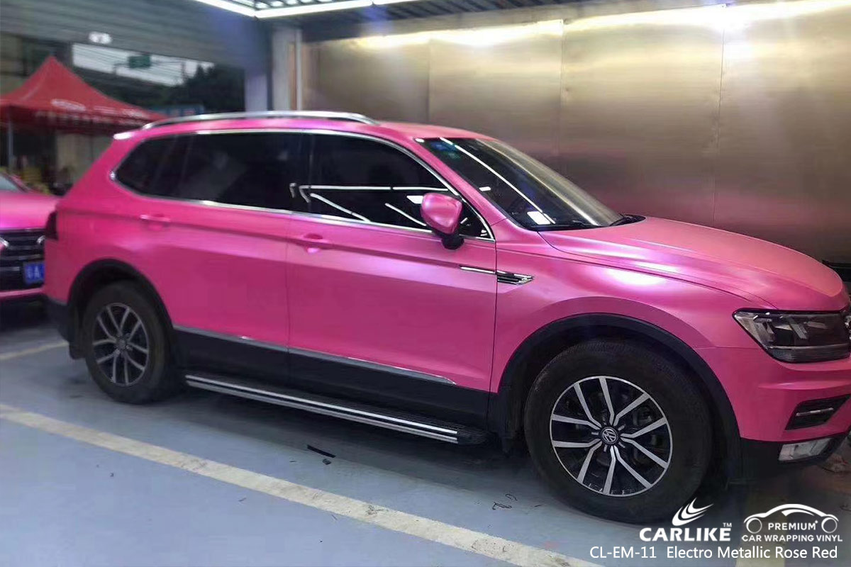 CL-EM-11 electro metallic rose red vinyl matte car wrap for VOLKSWAGEN Mariveles Philippines