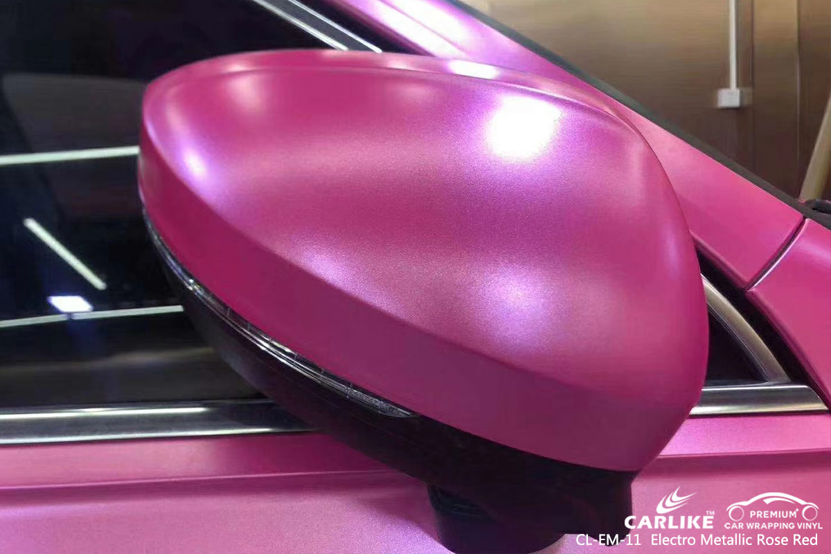 CL-EM-11 electro metallic rose red vinyl matte car wrap for VOLKSWAGEN Mariveles Philippines