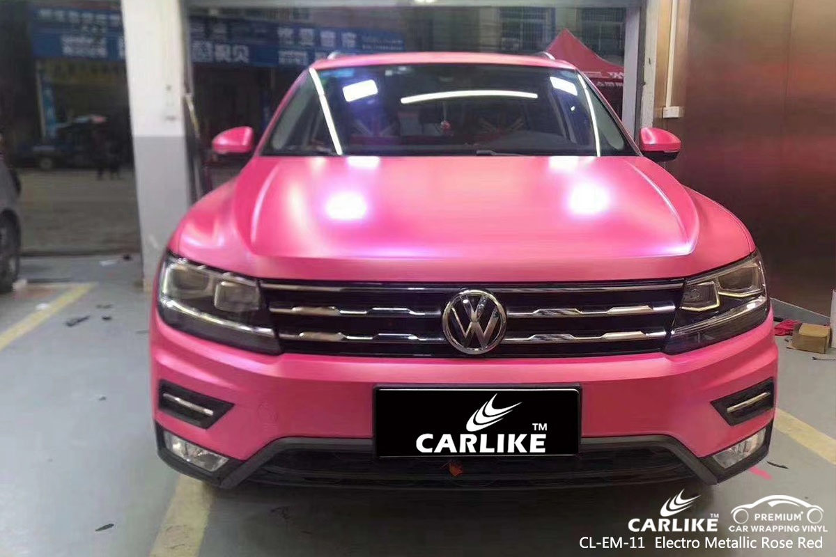 CL-EM-11 electro metallic rose red vinyl matte car wrap for VOLKSWAGEN Mariveles Philippines