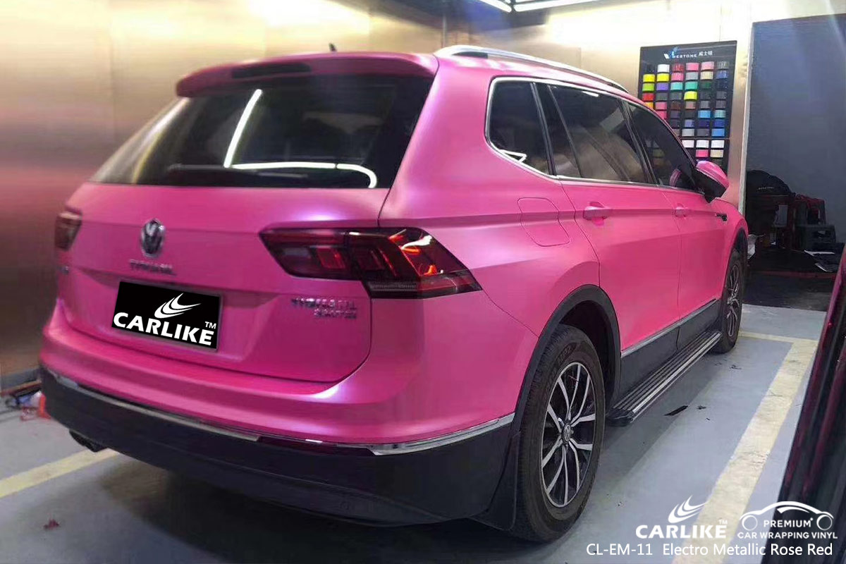 CL-EM-11 electro metallic rose red vinyl matte car wrap for VOLKSWAGEN Mariveles Philippines