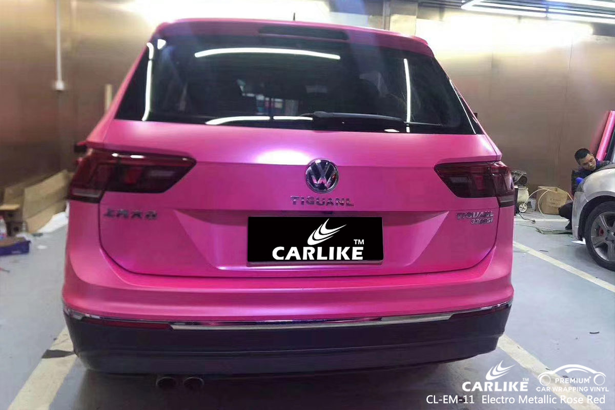 CL-EM-11 electro metallic rose red vinyl matte car wrap for VOLKSWAGEN Mariveles Philippines