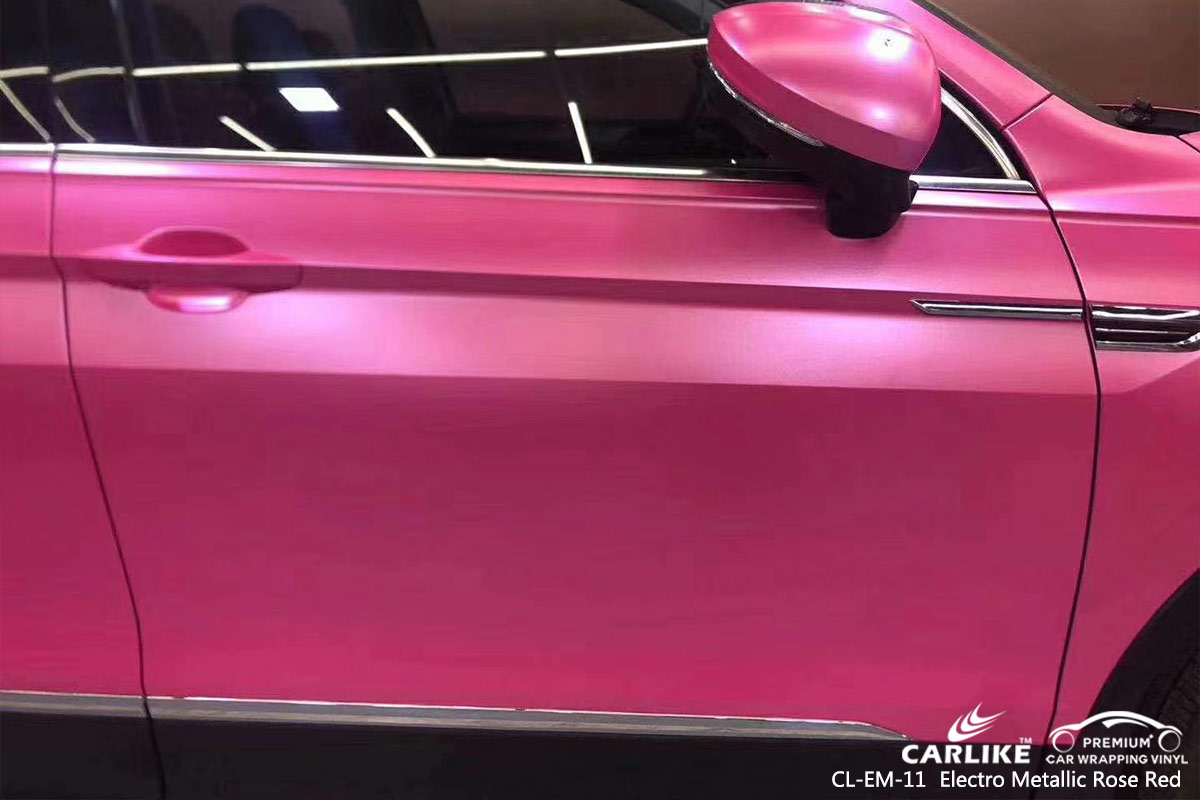 CL-EM-11 electro metallic rose red vinyl matte car wrap for VOLKSWAGEN Mariveles Philippines