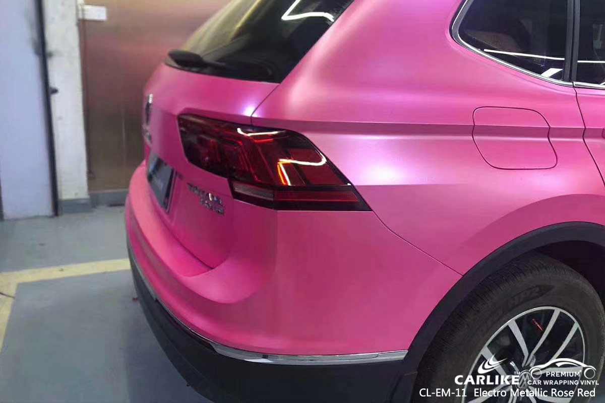 CL-EM-11 electro metallic rose red vinyl matte car wrap for VOLKSWAGEN Mariveles Philippines