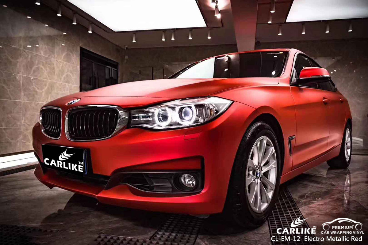 CL-EM-12 electro metallic red car wrap gloss for BMW Bayambang Philippines