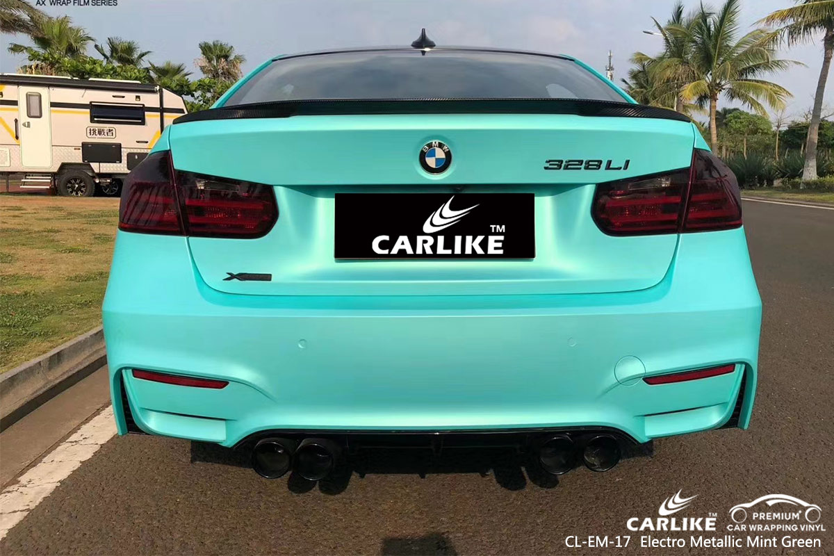 CL-EM-17 electro metallic mint green car wrapping foil for BMW Laoag Philippines