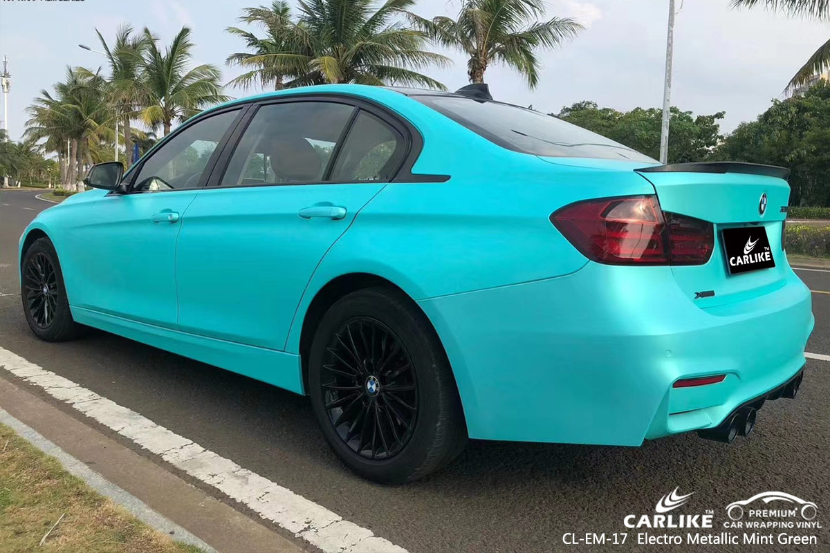 CL-EM-17 electro metallic mint green car wrapping foil for BMW Laoag Philippines