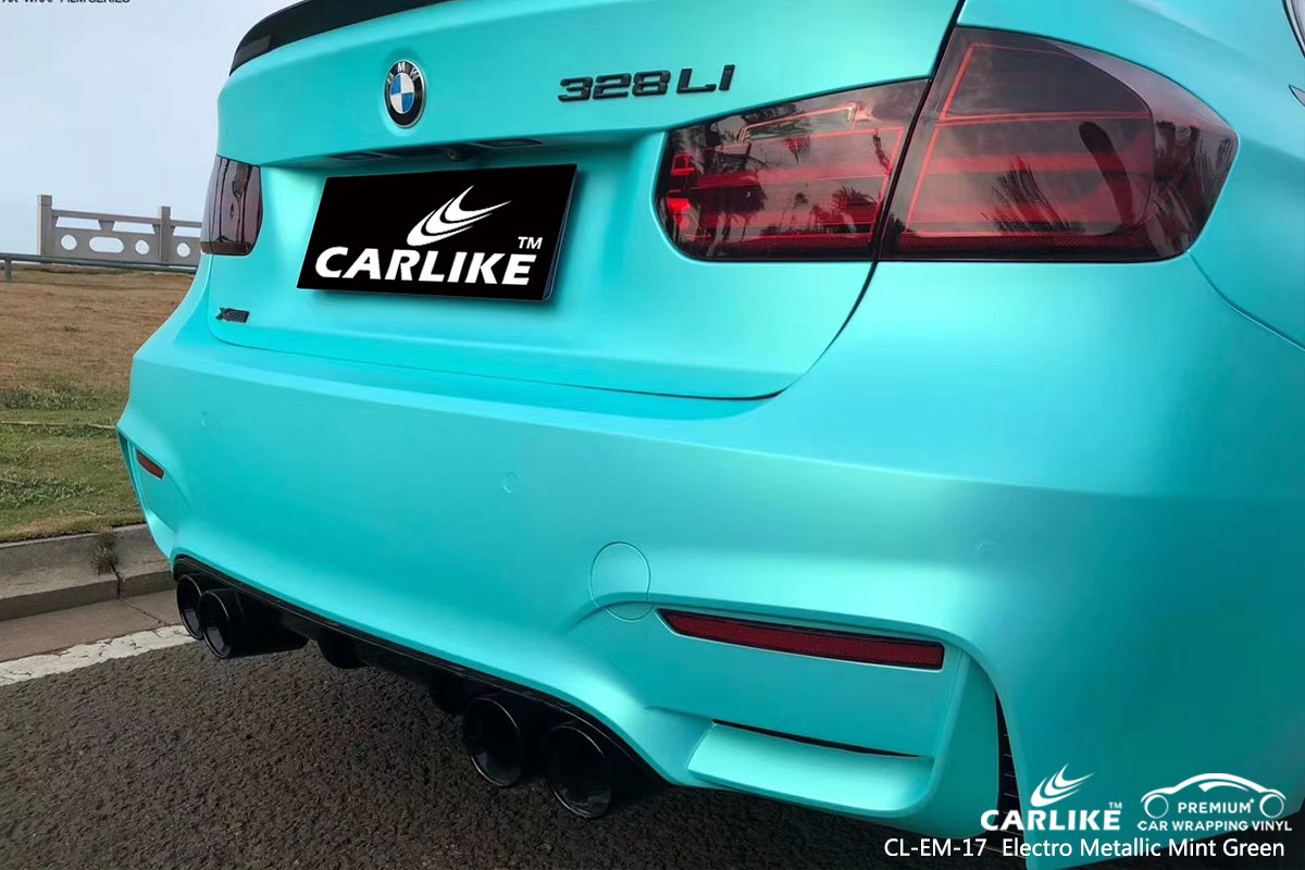 CL-EM-17 electro metallic mint green car wrapping foil for BMW Laoag Philippines