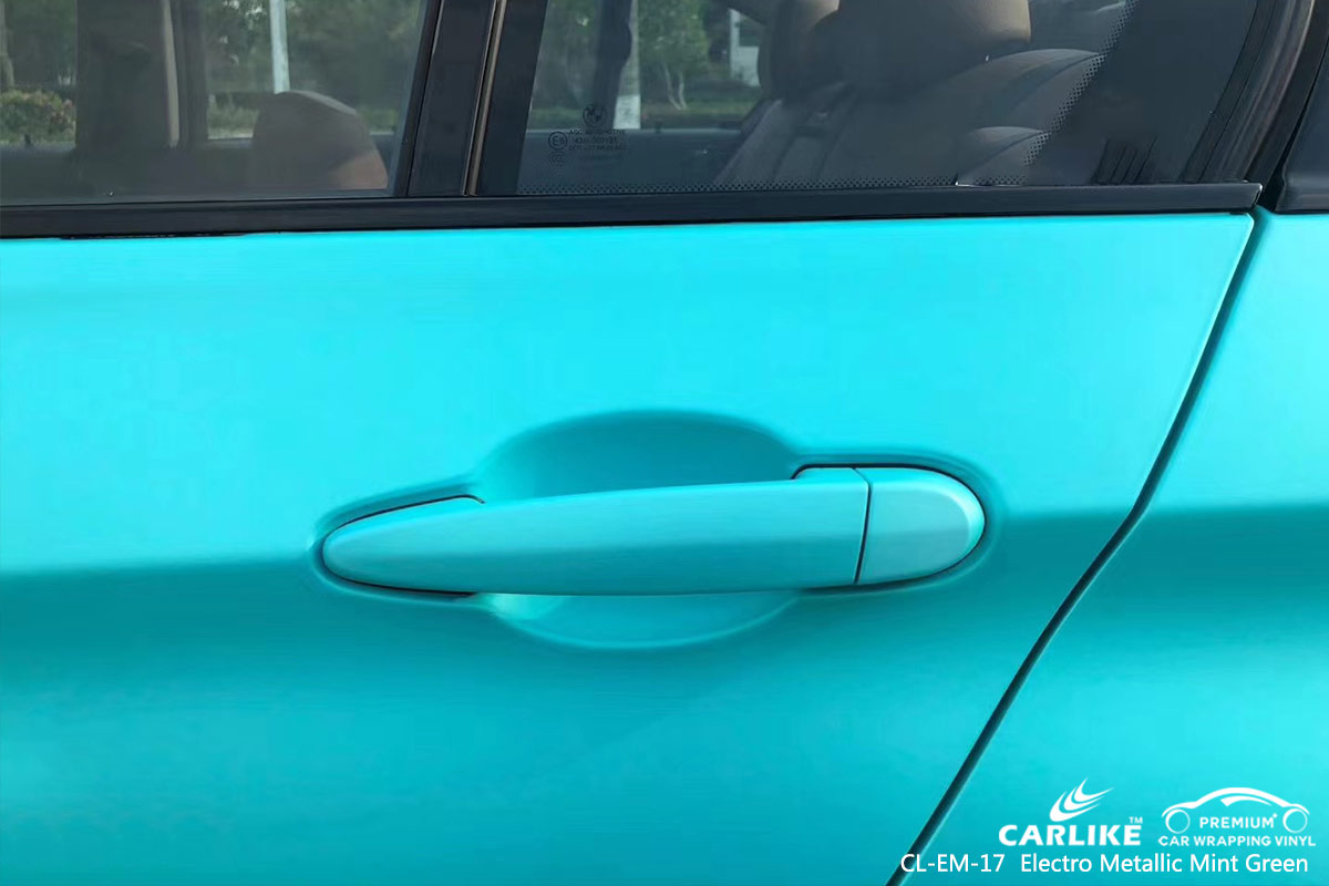 CL-EM-17 electro metallic mint green car wrapping foil for BMW Laoag Philippines