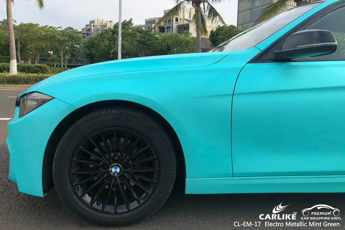 CL-EM-17 electro metallic mint green car wrapping foil for BMW Laoag Philippines
