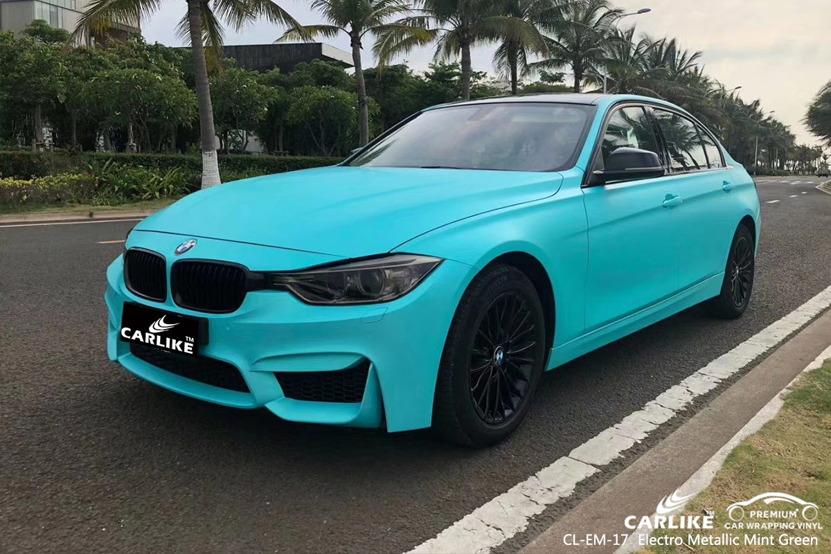 CL-EM-17 electro metallic mint green car wrapping foil for BMW Laoag Philippines