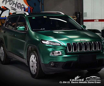 CL-EM-22 elektro metalik taş yeşil motosiklet araba folyo JEEP Lucena Filipinler için