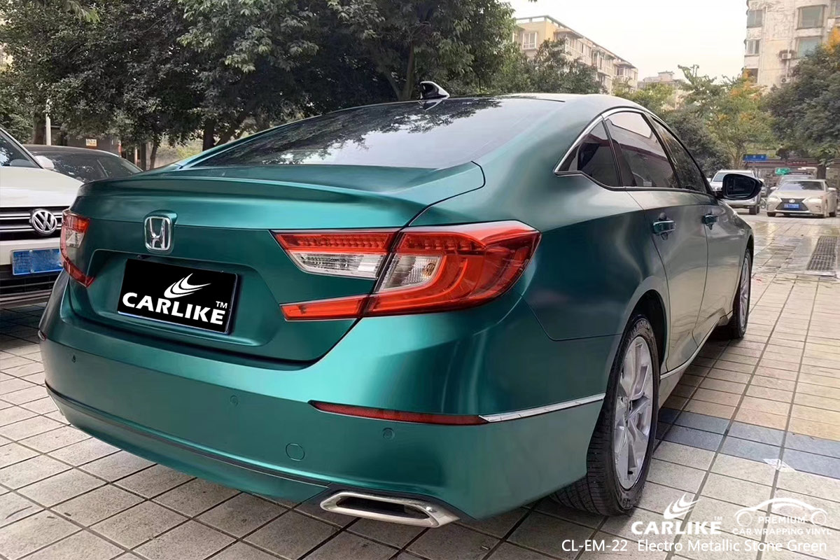 CL-EM-22 electro metallic stone green car wrapping for HONDA Batangas