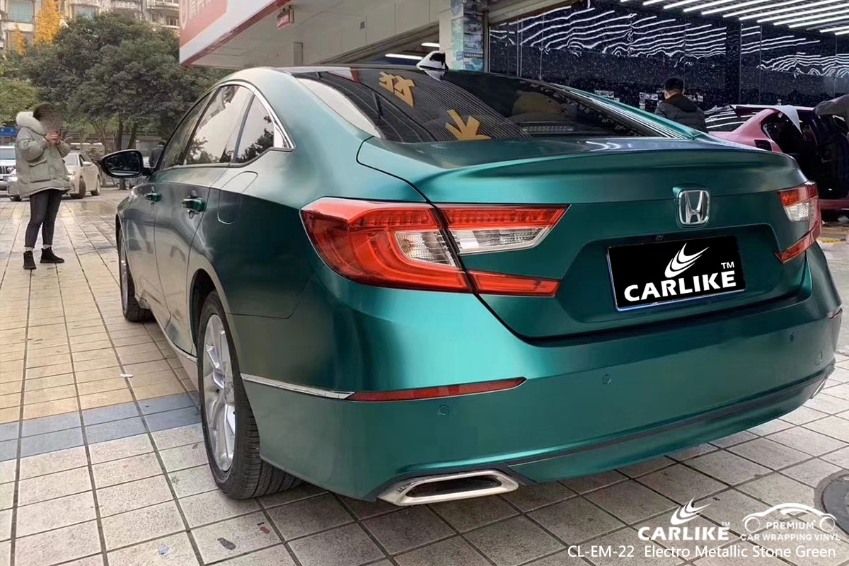 CL-EM-22 electro metallic stone green car wrapping for HONDA Batangas