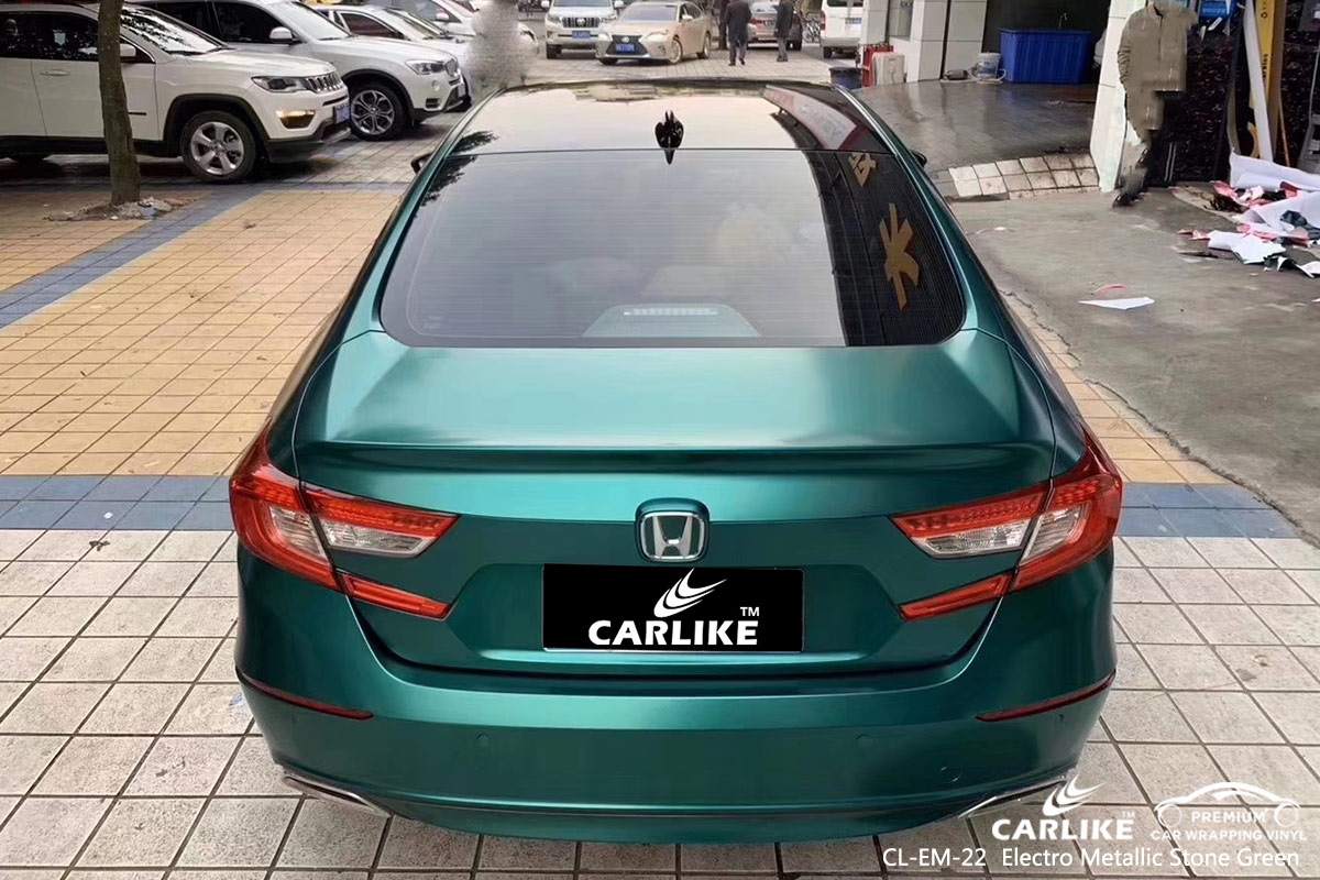 CL-EM-22 electro metallic stone green car wrapping for HONDA Batangas
