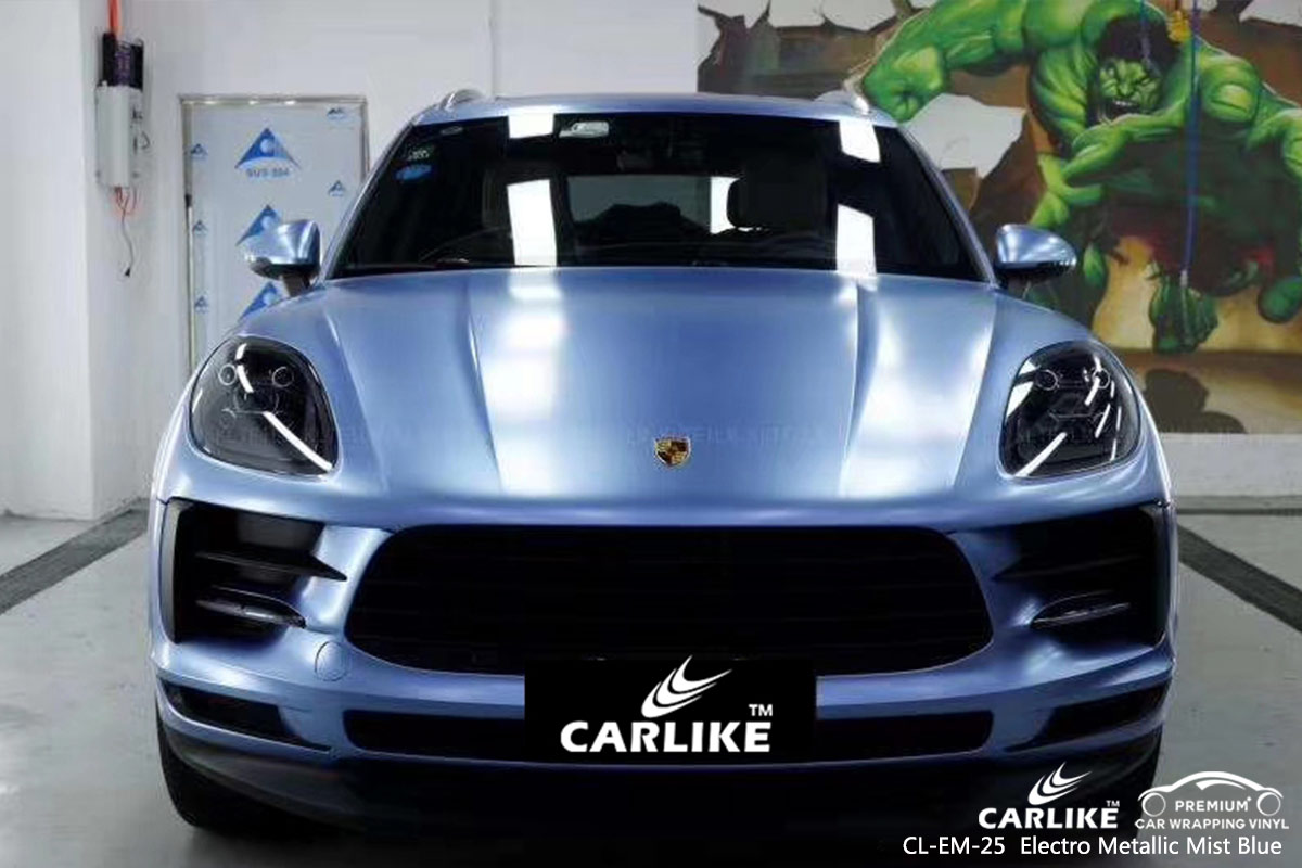 CL-EM-25 electro metallic mist blue automobile vinyl wrap for PORSCHE Olongapo Philippines