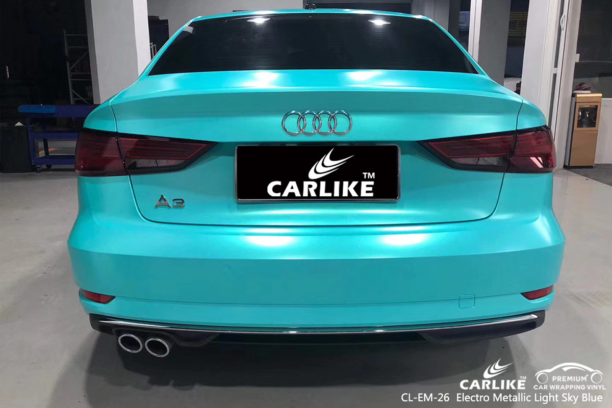 CL-EM-26 electro metallic light skye blue vinyl wrap gloss for AUDI Elazig Turkey