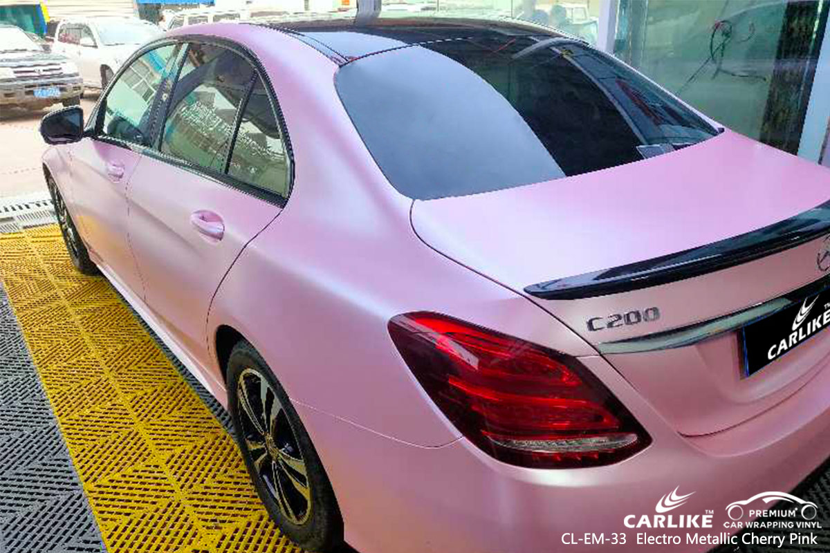CL-EM-33 electro metallic cherry pink car wrap vinyl matte for MERCEDES-BENZ Tarlac Philippines