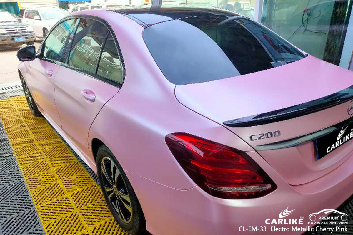 CL-EM-33 electro metallic cherry pink car wrap vinyl matte for MERCEDES-BENZ Tarlac Philippines
