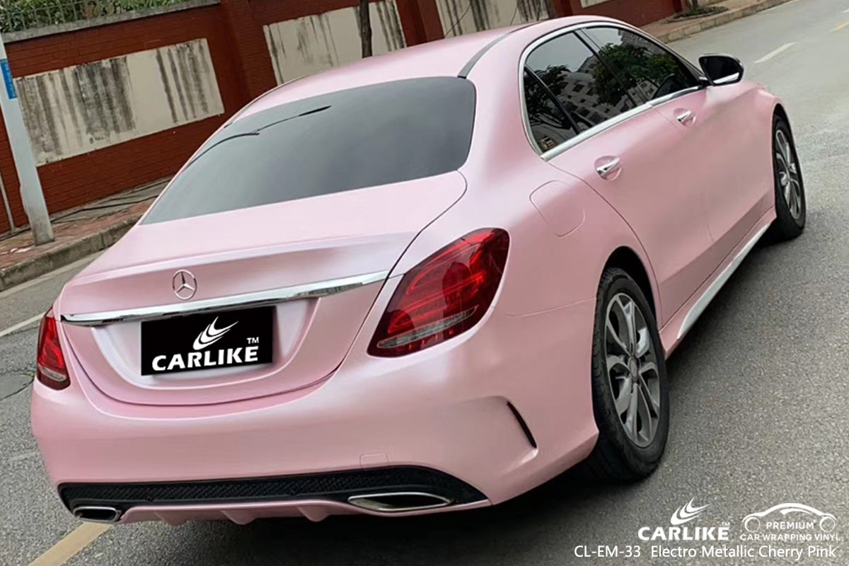 CL-EM-33 electro metallic cherry pink car wrap gloss for AUDI Manisa Turkey
