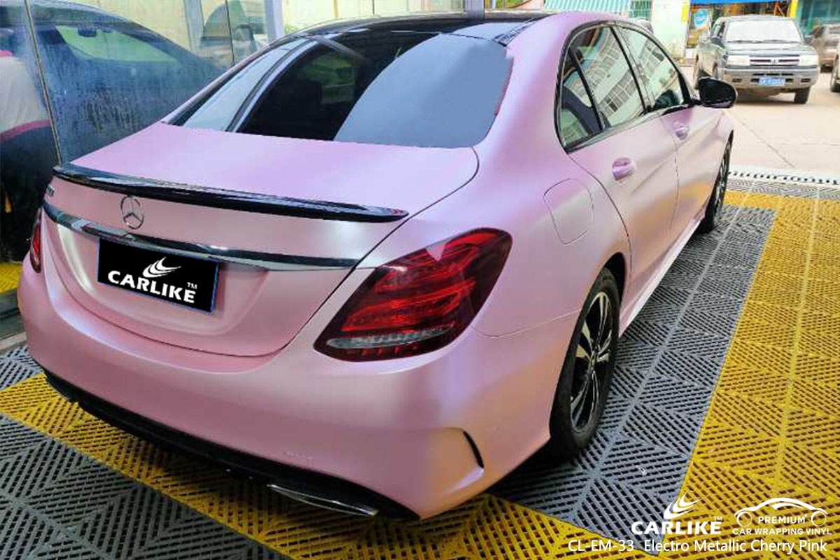 CL-EM-33 electro metallic cherry pink car wrap vinyl matte for MERCEDES-BENZ Tarlac Philippines