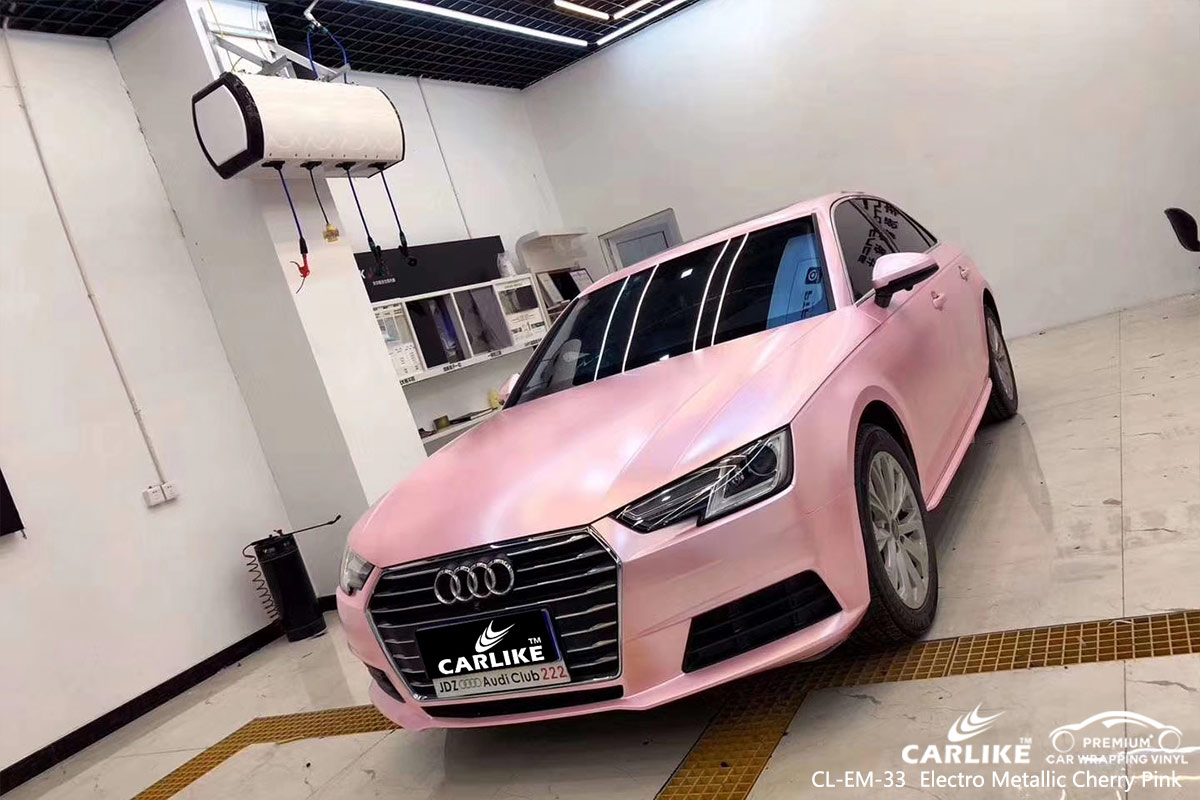CL-EM-33 electro metallic cherry pink vehicle wrap vinyl for AUDI General Santos Philippines
