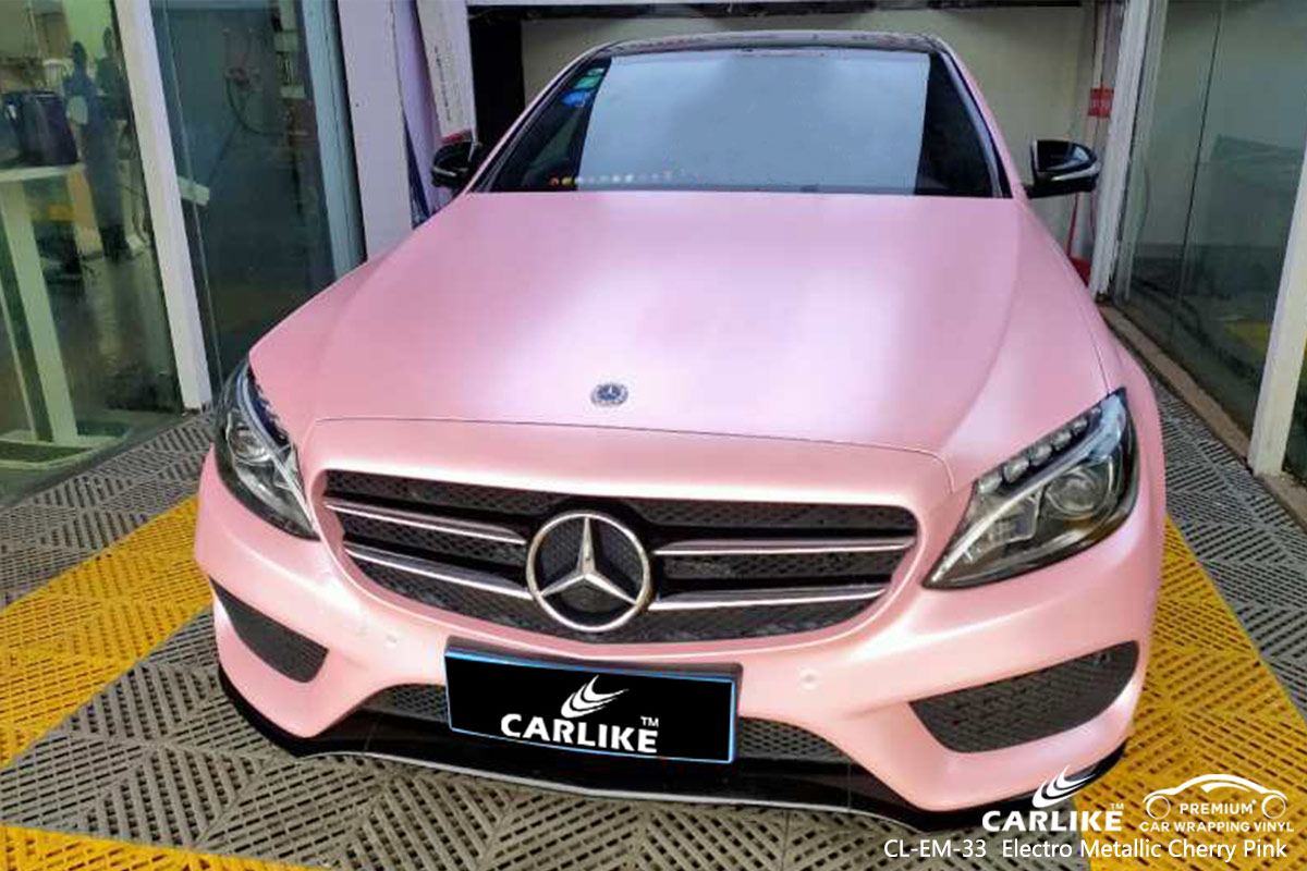 CL-EM-33 electro metallic cherry pink car wrap vinyl matte for MERCEDES-BENZ Tarlac Philippines