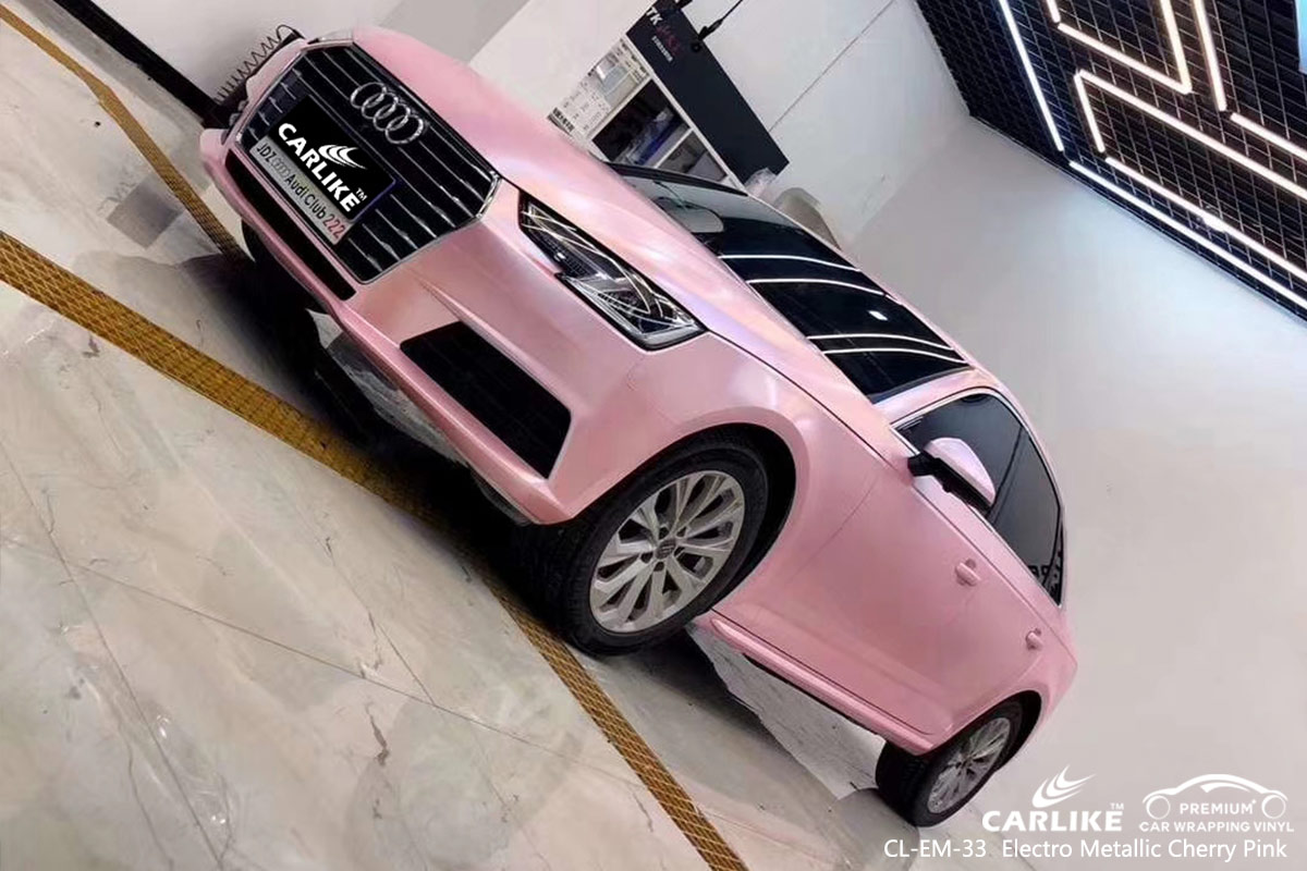 CL-EM-33 electro metallic cherry pink vehicle wrap vinyl for AUDI General Santos Philippines