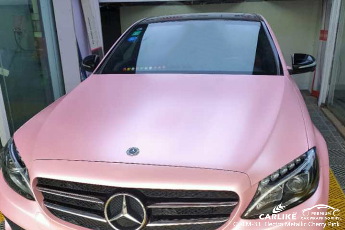 CL-EM-33 electro metallic cherry pink car wrap vinyl matte for MERCEDES-BENZ Tarlac Philippines