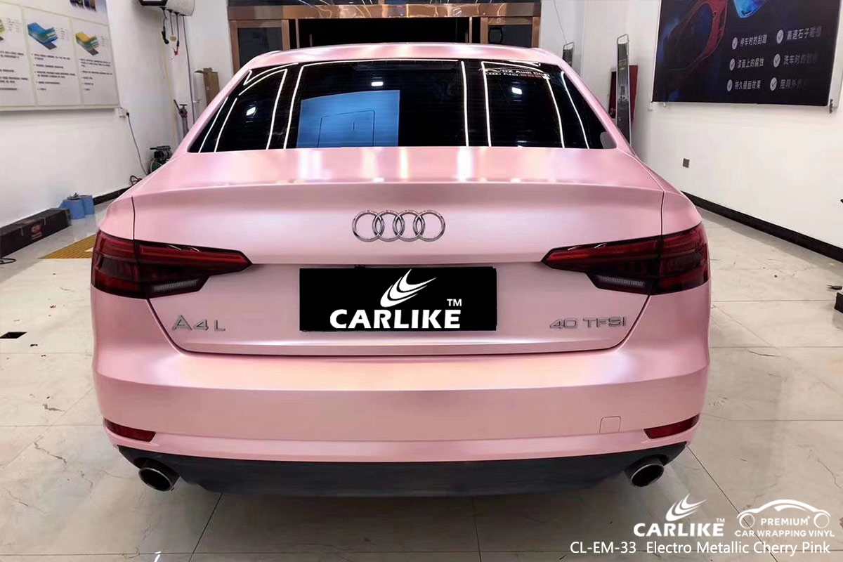 CL-EM-33 electro metallic cherry pink vehicle wrap vinyl for AUDI General Santos Philippines