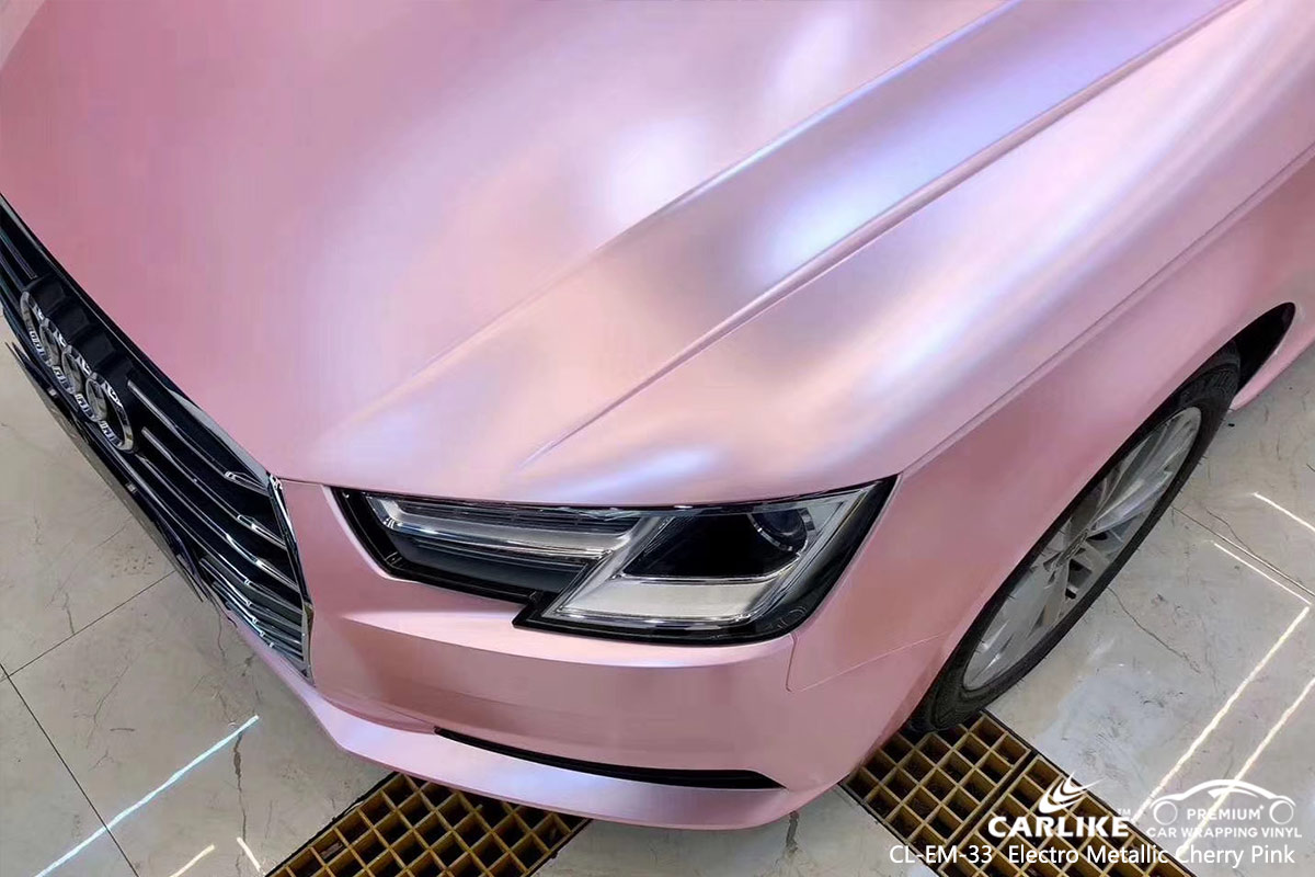 CL-EM-33 electro metallic cherry pink vehicle wrap vinyl for AUDI General Santos Philippines