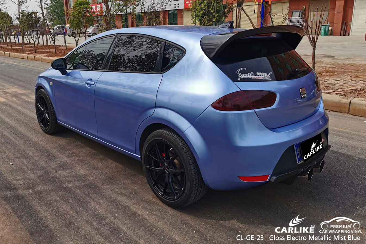 CL-GE-23 gloss electro metallic mist blue vehicle wrapping for SEAT Rosario Philippines