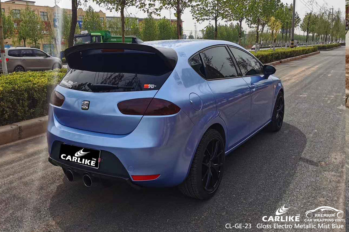CL-GE-23 gloss electro metallic mist blue vehicle wrapping for SEAT Rosario Philippines