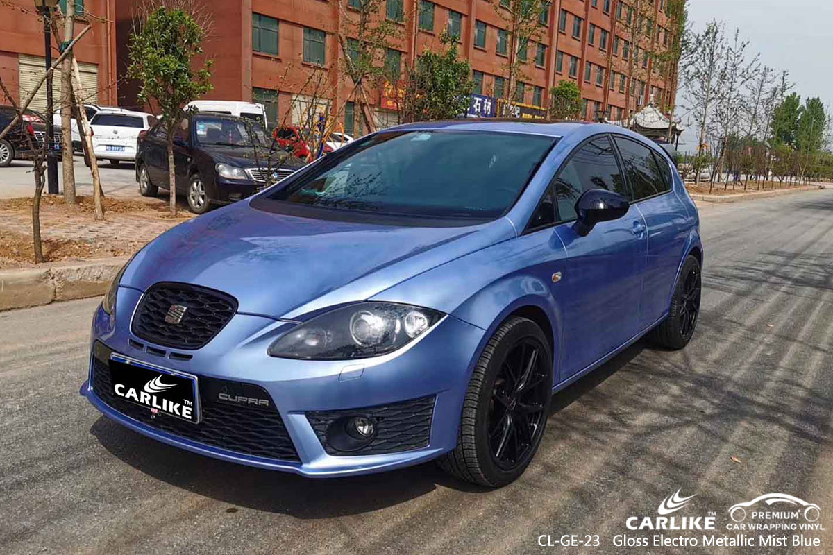 CL-GE-23 gloss electro metallic mist blue vehicle wrapping for SEAT Rosario Philippines