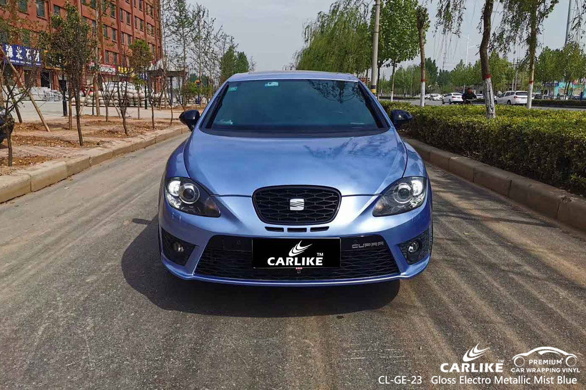 CL-GE-23 gloss electro metallic mist blue vehicle wrapping for SEAT Rosario Philippines