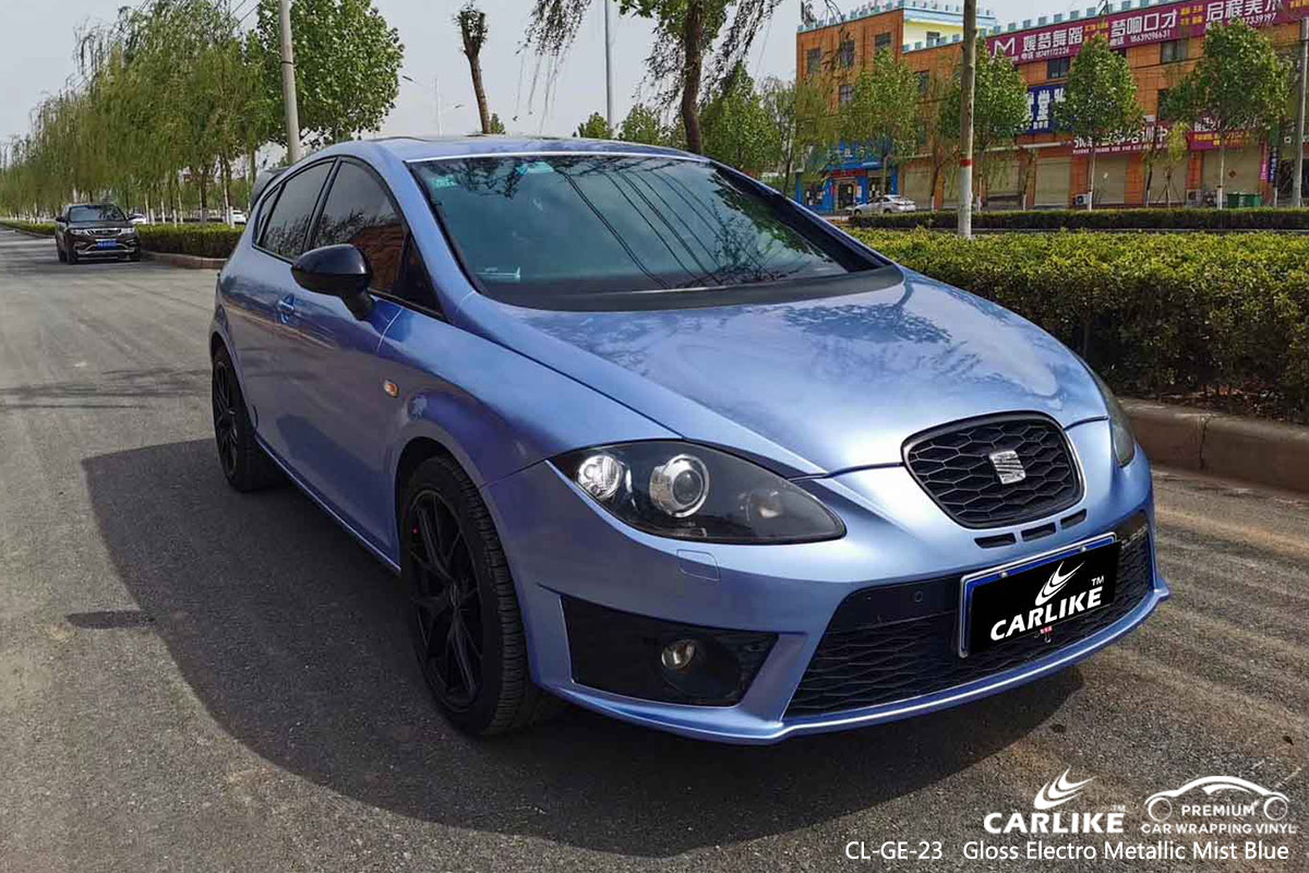 CL-GE-23 gloss electro metallic mist blue vehicle wrapping for SEAT Rosario Philippines
