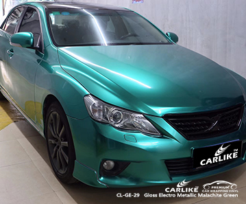 CL-GE-29 parlak elektro metalik malakit yeşil araba sarma TOYOTA Bacolod Filipinler için