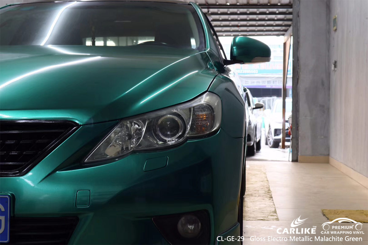 CL-GE-29 gloss electro metallic malachite green car wrapping for TOYOTA Bacolod