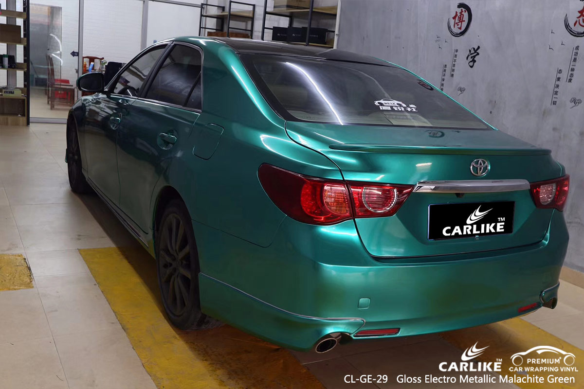 CL-GE-29 gloss electro metallic malachite green car wrapping for TOYOTA Bacolod