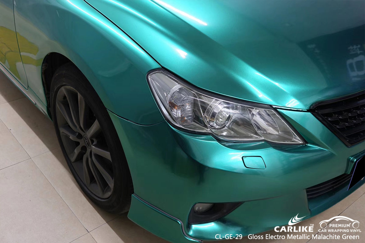 CL-GE-29 gloss electro metallic malachite green car wrapping for TOYOTA Bacolod