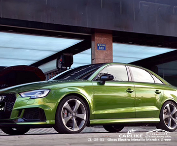 CL-GE-31 parlak elektro metalik mamba yeşil vinil sticker kağıt AUDI Taguig Filipinler için