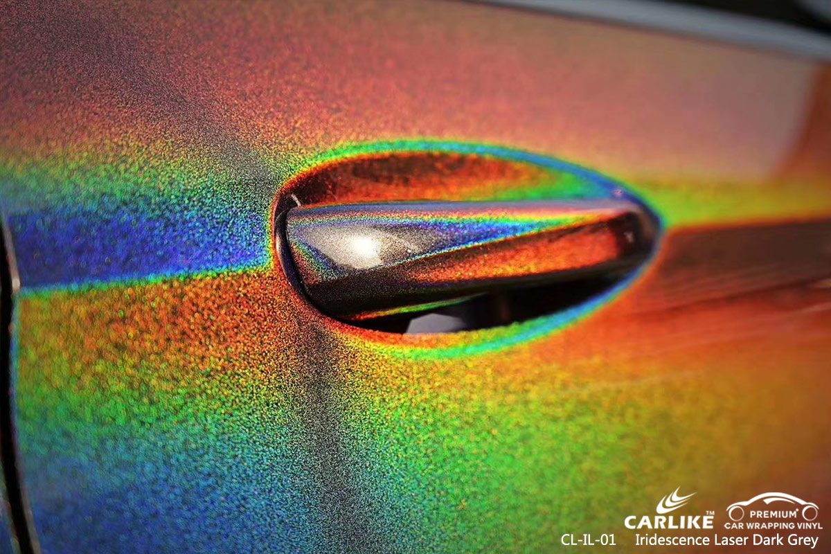 CL-IL-01 iridescence laser dark grey automobile vinyl matte car wrap for MERCEDES-BENZ Hatay Turkey