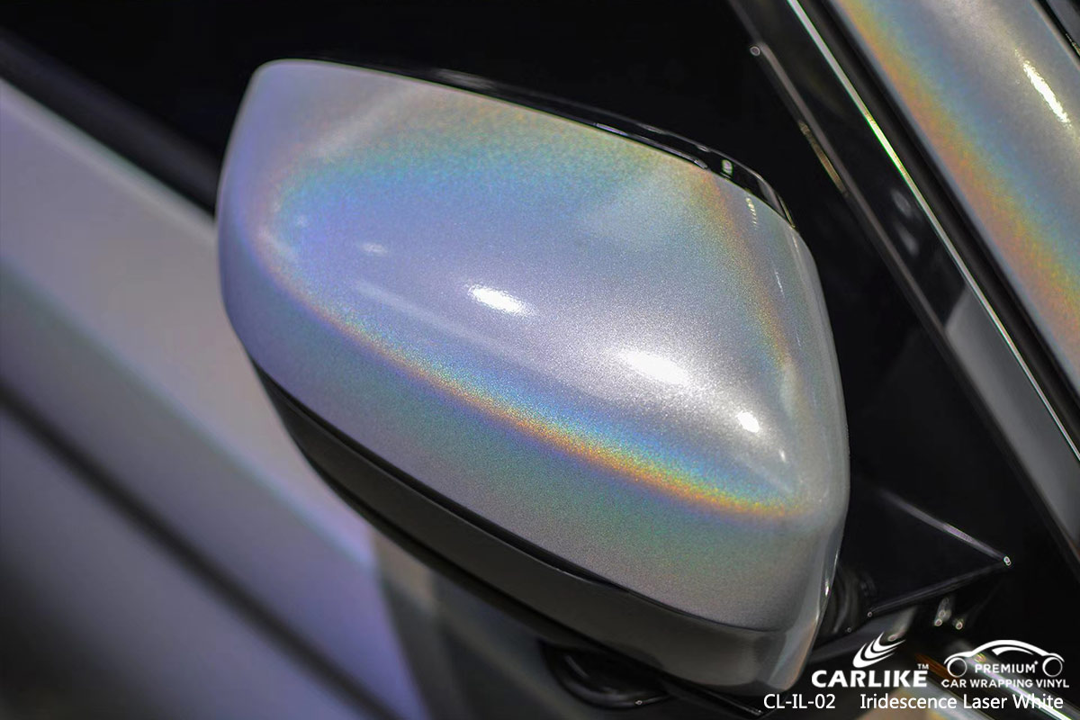 CL-IL-02 iridescence laser white wrap vinyl for BMW Kayseri Turkey