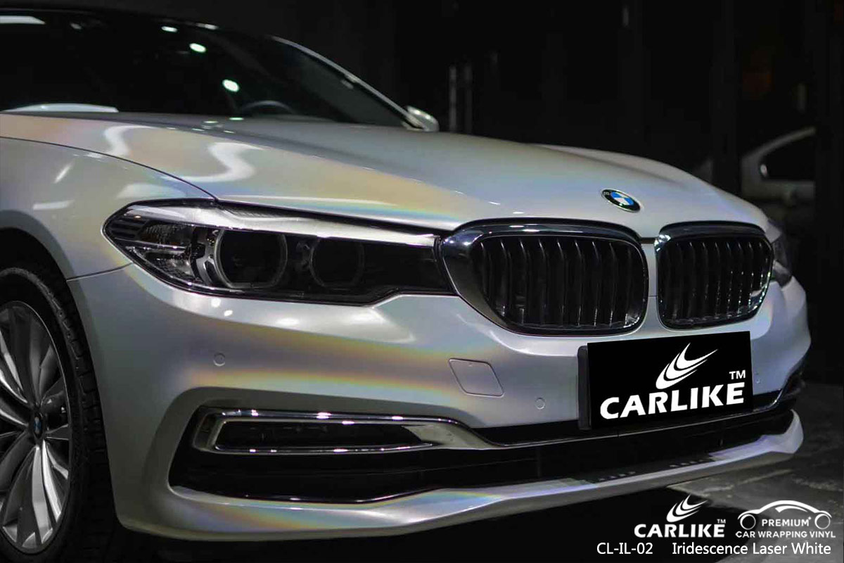 CL-IL-02 iridescence laser white wrap vinyl for BMW Kayseri Turkey