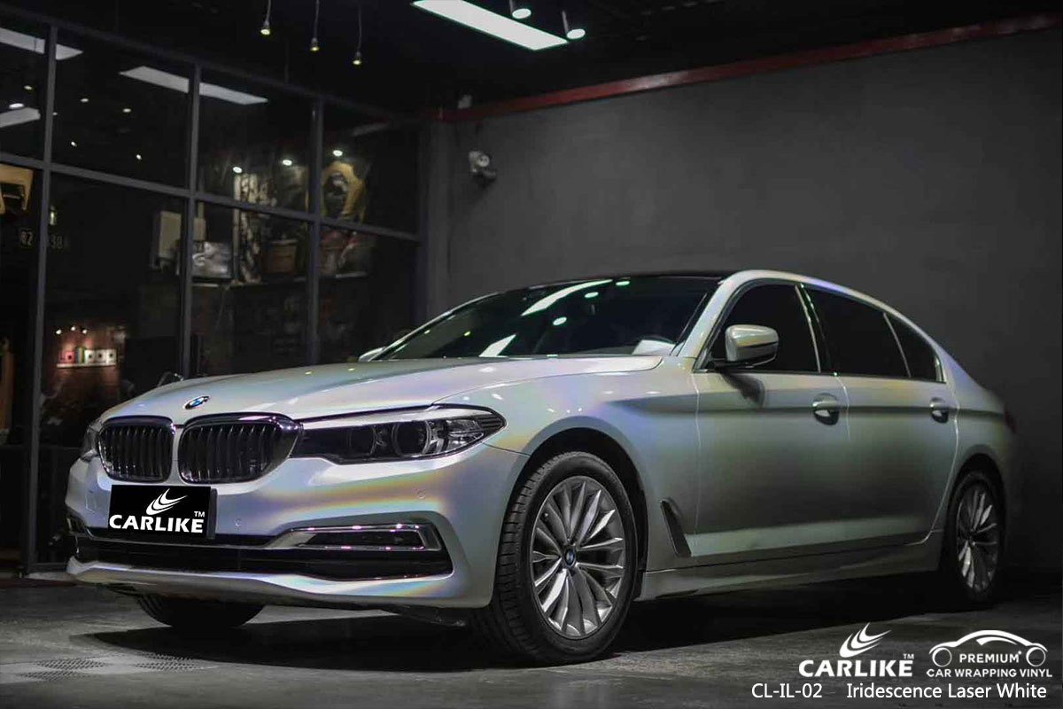CL-IL-02 iridescence laser white wrap vinyl for BMW Kayseri Turkey